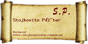 Stojkovits Péter névjegykártya